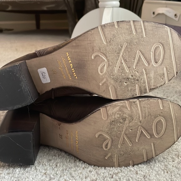 Ovyé brown leather ankle boots 6.5-7 - Picture 5 of 10